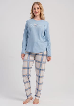 5030705413 Kadın Mavi Pijama - 1