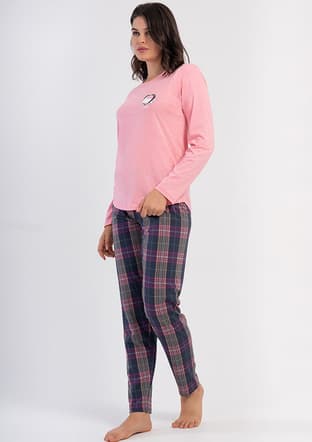 5032224550 Kadın Pembe Pijama - 3