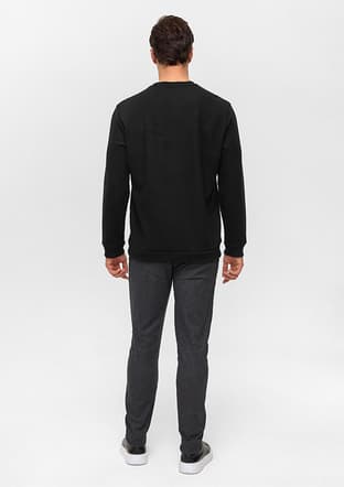 Sw2013700013 Erkek Siyah Sweatshirt - 2