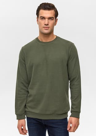 Sw2013700013 Erkek Yeşil Sweatshirt - 1