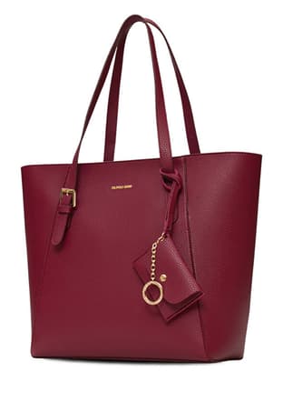 Us25551 Kadın Bordo Omuz Çantası - 2