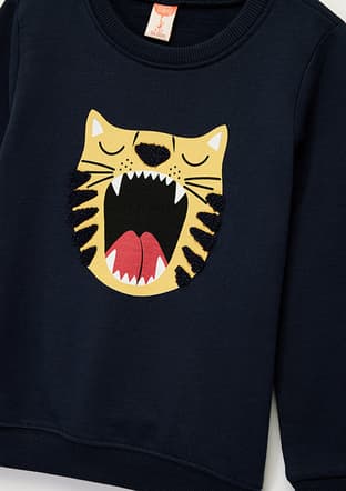 6Wmb10088Tk Erkek Bebek Lacivert Sweatshirt - 3