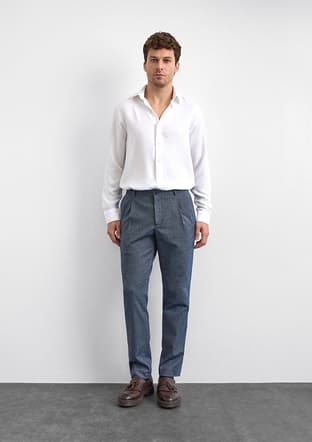 B35W33001 Erkek Lacivert Pantolon - 1
