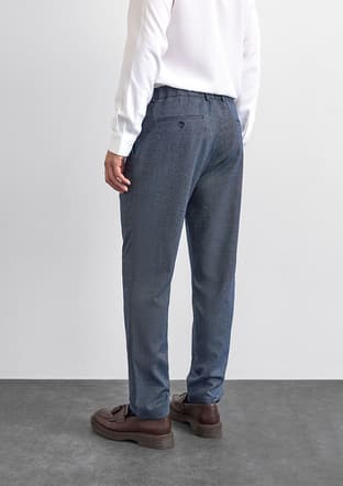 B35W33001 Erkek Lacivert Pantolon - 3