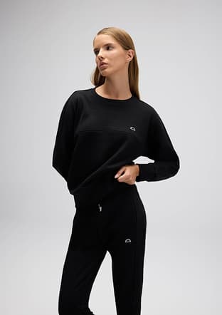 Ef567 Kadın Siyah Sweatshirt - 3