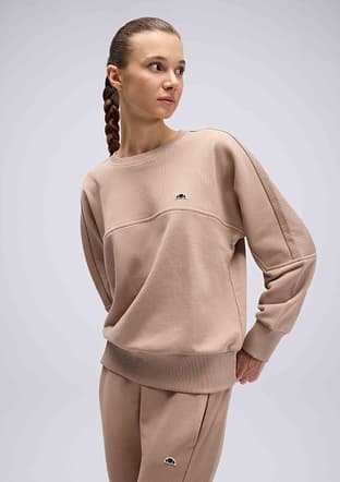 Ef567 Kadın Bej Sweatshirt - 1