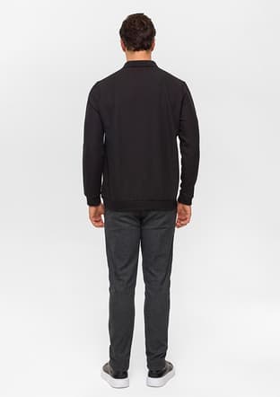 Sw2013700017 Erkek Siyah Sweatshirt - 2