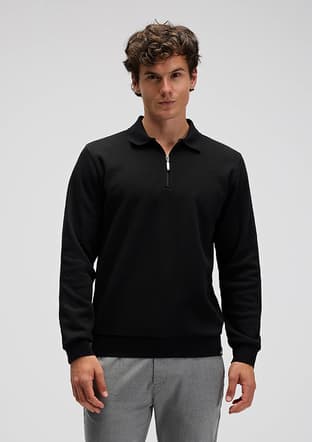 Em602 Erkek Siyah Sweatshirt - 1