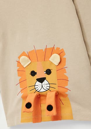 6Wmb10009Tk Erkek Bebek Bej Uzun Kol T-shirt - 3
