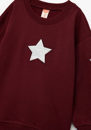 6Wmg10079Ak Kız Bebek Bordo Sweatshirt - 3