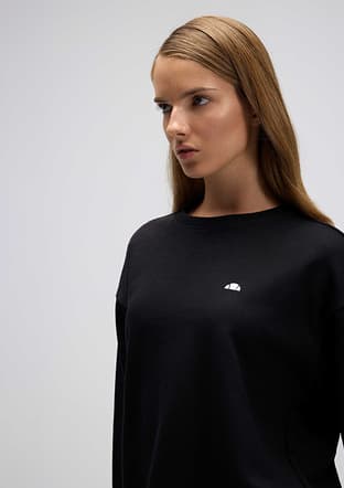 Ef527 Kadın Siyah Sweatshirt - 2