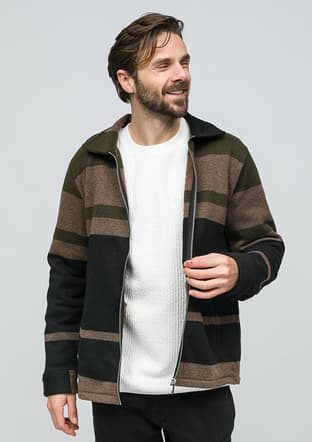Joe54180 Erkek Yeşil Hırka - 1