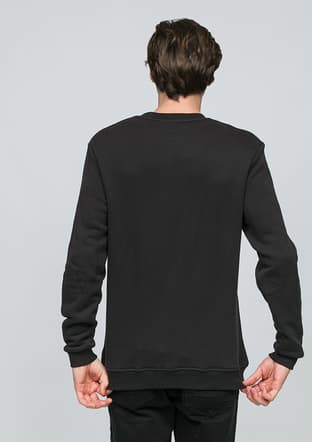 Joe54250 Erkek Siyah Sweatshirt - 3