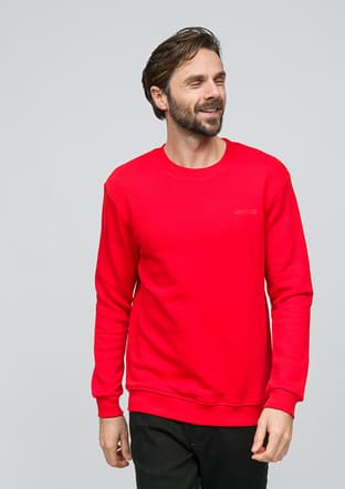 Joe54250 Erkek Kırmızı Sweatshirt - 1