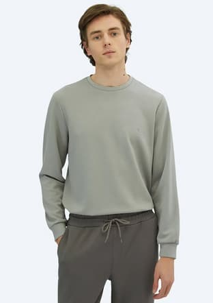 Swt-542 Erkek Gri Sweatshirt - 1