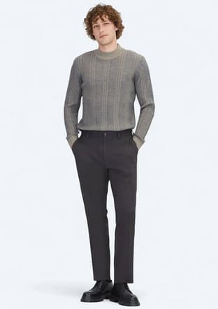 Pant-3523 Erkek Antrasit Pantolon - 1