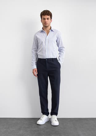 B35W33006 Erkek Lacivert Pantolon - 1