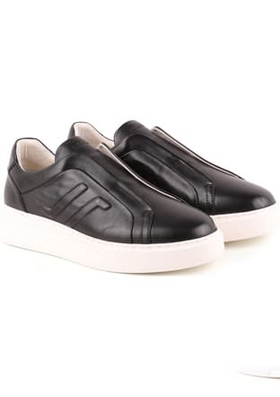 L5552 Ea Eva Antik Erkek Siyah Casual Ayakkabı - 3