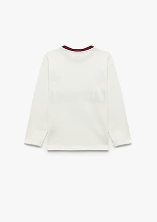 6Wkb10165Tk Erkek Çocuk Beyaz Uzun Kol T-shirt - 2