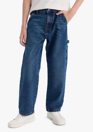 F0457A8Dfa Erkek Çocuk Mavi Jean Pantolon - 2
