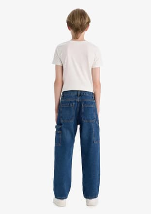 F0457A8Dfa Erkek Çocuk Mavi Jean Pantolon - 3