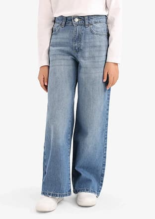 E7710A8Xa Kız Çocuk Mavi Jean Pantolon - 2