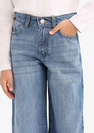 E7710A8Xa Kız Çocuk Mavi Jean Pantolon - 3
