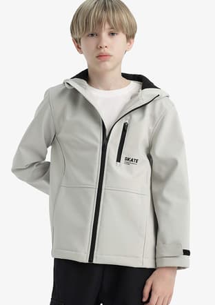 F0375A8Dfa Erkek Çocuk Beyaz Mont - 3