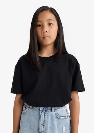 E6493A8Xb Kız Çocuk Siyah Kısa Kol T-shirt - 2