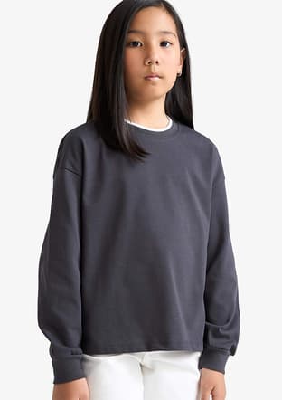 E8816A8Dfa1 Kız Çocuk Uzun Kol T-Shirt - 3