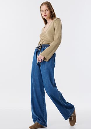 Tw6250003131 Kadın Lacivert Pantolon - 2