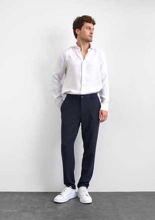 B35W33007 Erkek Lacivert Pantolon - 1