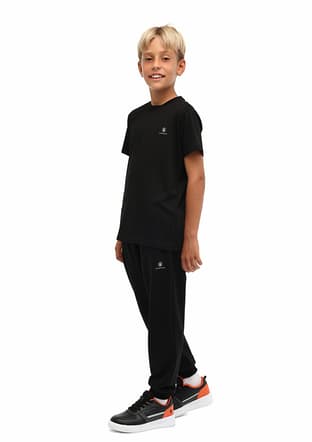 A10205523010010 Erkek Çocuk Siyah Eşofman - 1