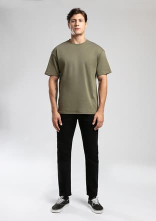 261 Lcm 242002 Erkek Yeşil O Yaka T-shirt - 1