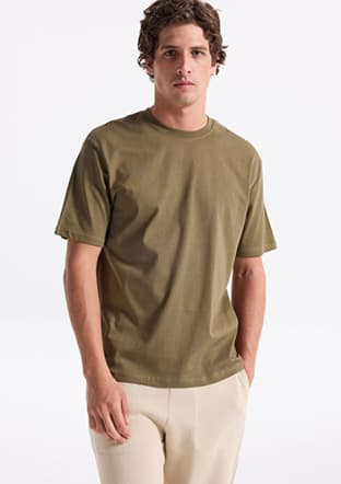 261 Lcm 242001 Erkek Yeşil O Yaka T-shirt - 1
