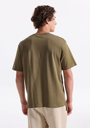 261 Lcm 242001 Erkek Yeşil O Yaka T-shirt - 2
