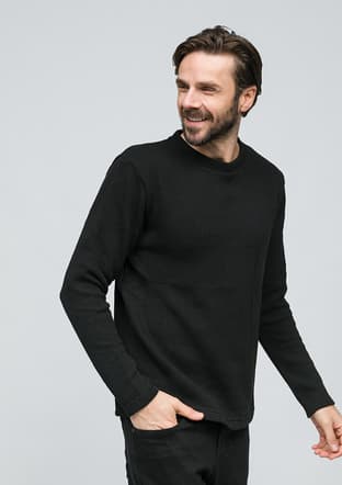 Joe53035 Erkek Siyah Sweatshirt - 2