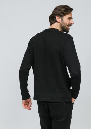 Joe53035 Erkek Siyah Sweatshirt - 3