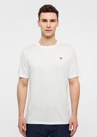 B34T10052 Erkek Beyaz Regular T-shirt - 2