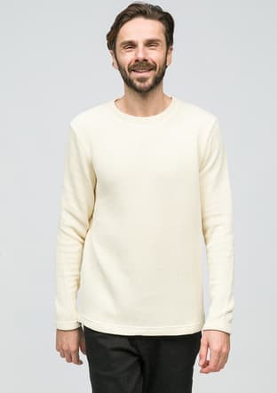 Joe53035 Erkek Beyaz Sweatshirt - 1