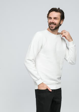 Joe50460 Erkek Beyaz Sweatshirt - 2