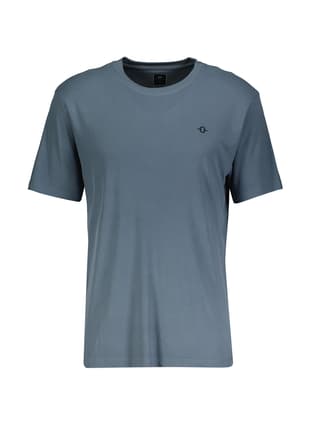B35W10001 Erkek Mavi Bisiklet Yaka T-shirt - 1