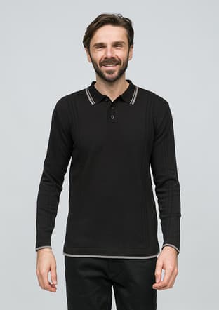 Joe33035 Erkek Siyah Kazak - 1