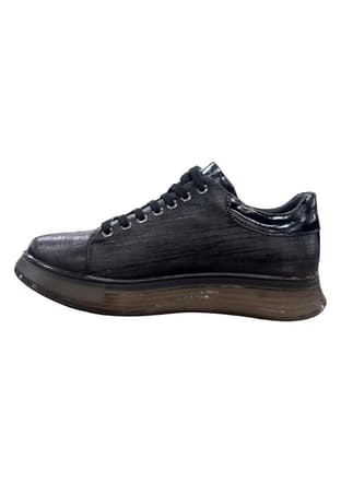 152-22354 Erkek Siyah Casual Ayakkabı - 2