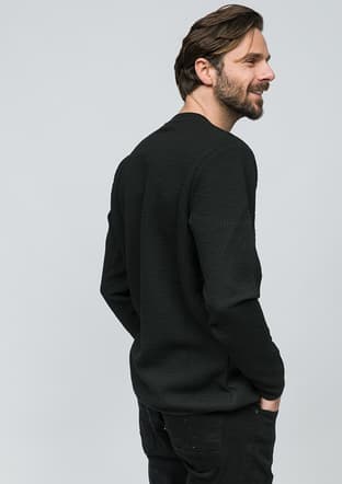 Joe53440 Erkek Siyah Sweatshirt - 3