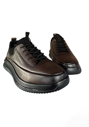 152-18450 Erkek Kahverengi Casual Ayakkabı - 3
