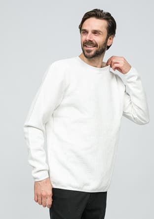 Joe53440 Erkek Beyaz Sweatshirt - 2