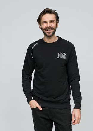 Joe53320 Erkek Siyah Sweatshirt - 1