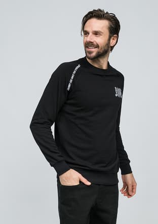 Joe53320 Erkek Siyah Sweatshirt - 2