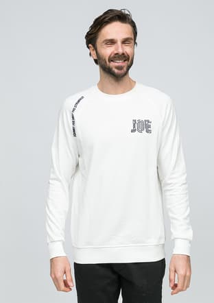 Joe53320 Erkek Beyaz Sweatshirt - 1